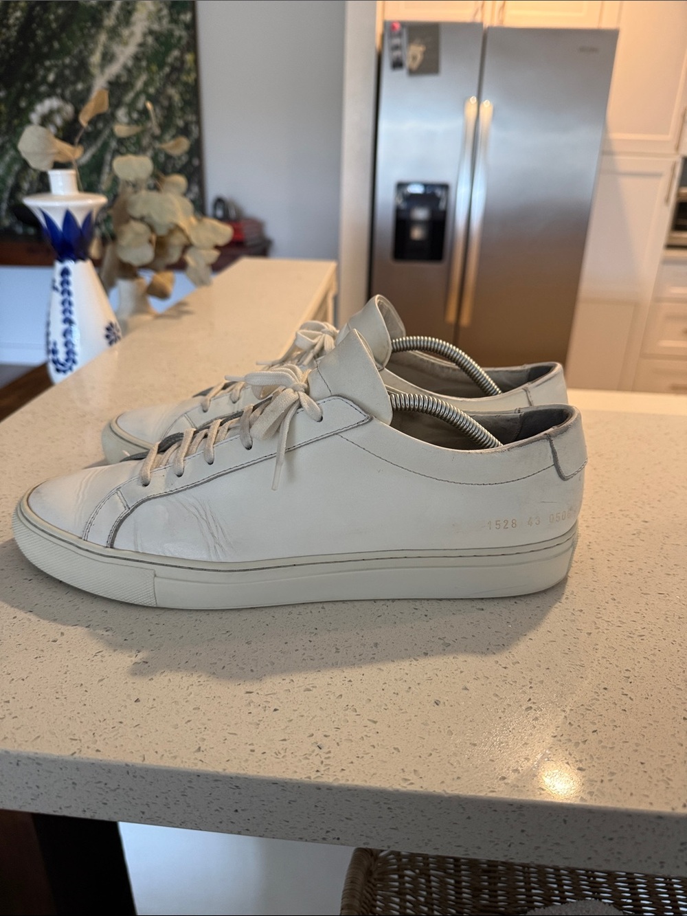 Common Projects - Achilles Low - White Leather Men’s Sneakers - Size 10